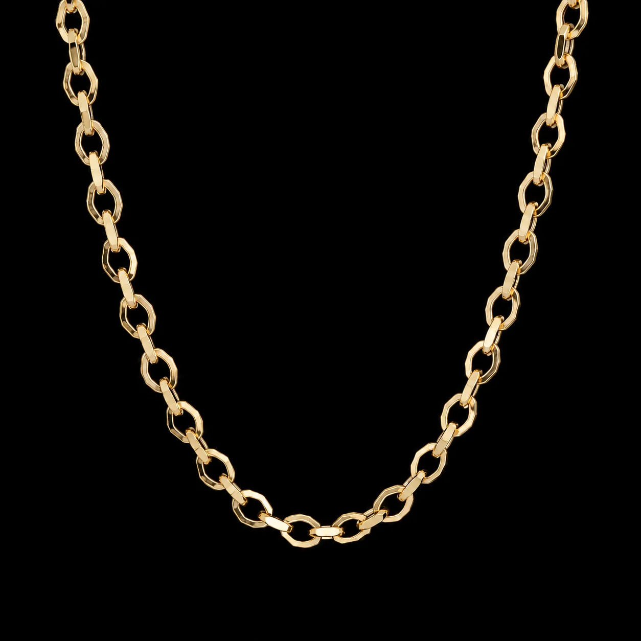 Cadena Tejido Cubano Octagonal
