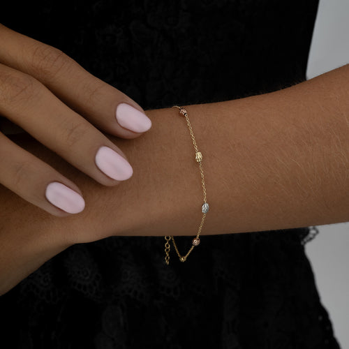 Pulsera Balines Tres Oros