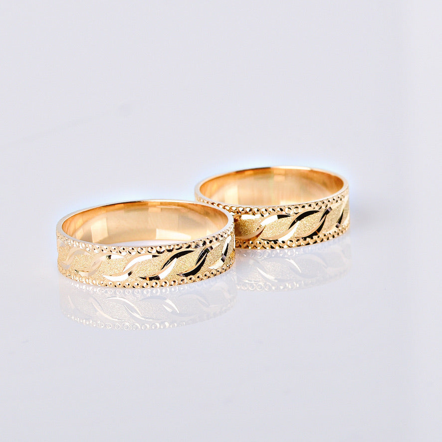Anillos De Boda Mate Y Diamantados