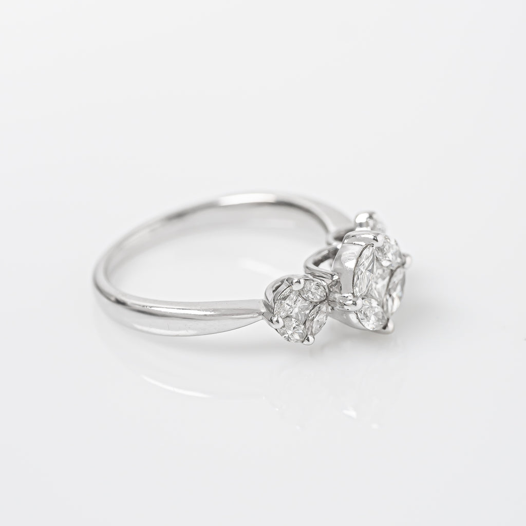 Anillo Rombo Diamante Nat Talla 6 3/4