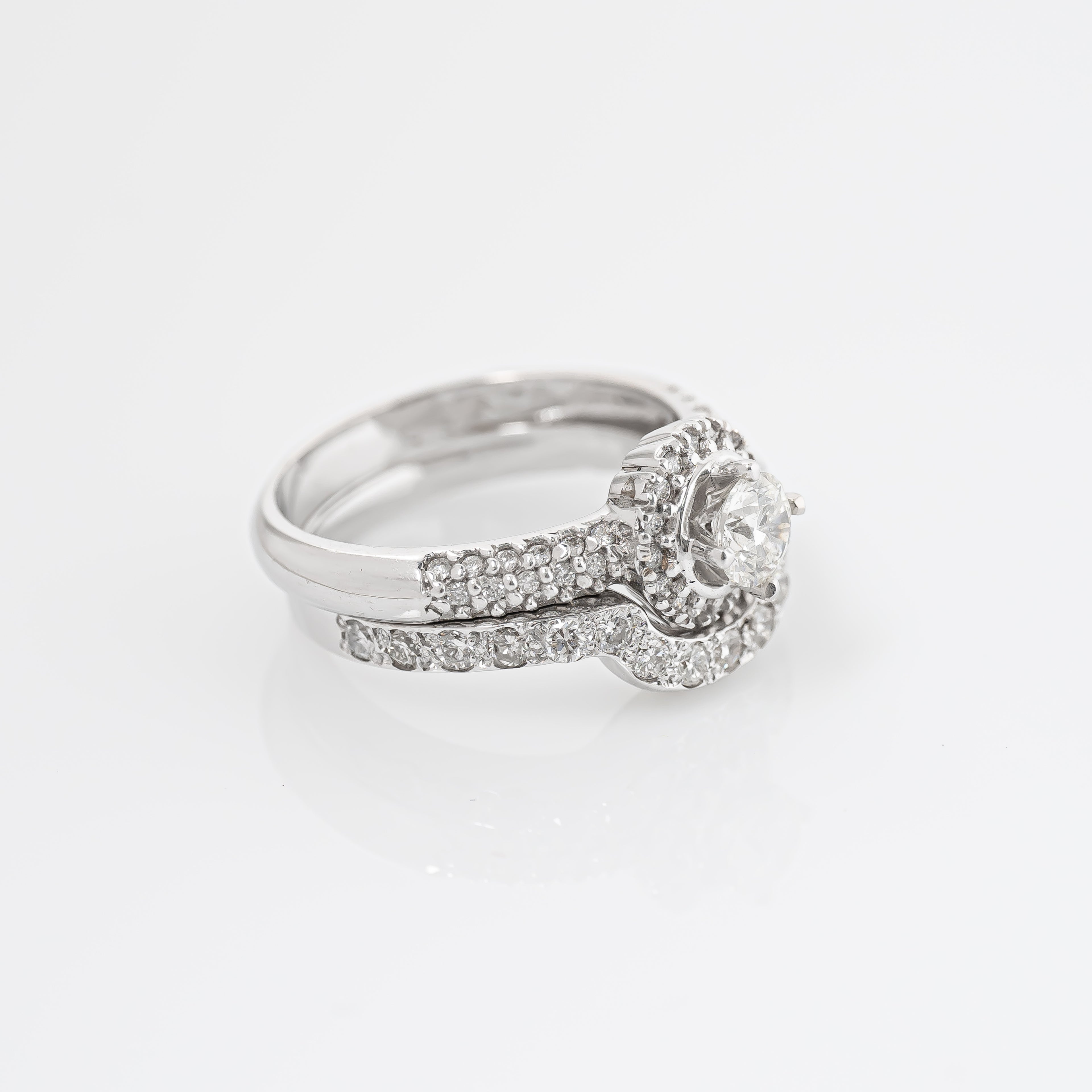 Juego Anillos Diamante Nat Talla 7