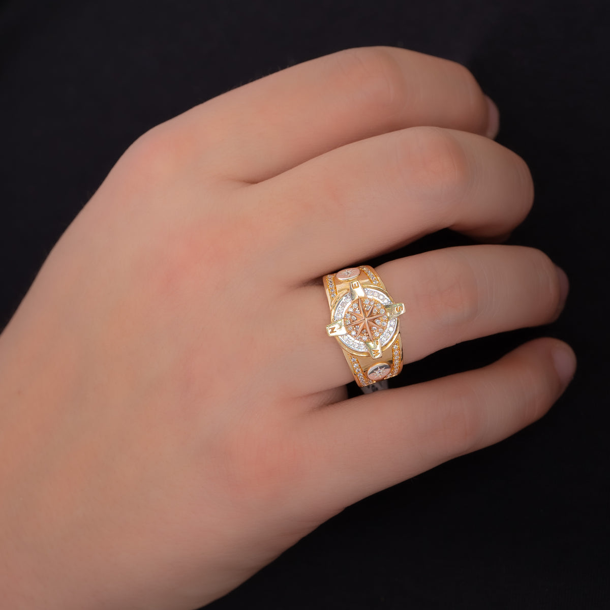 Anillo Brújula Talla 9 3/4