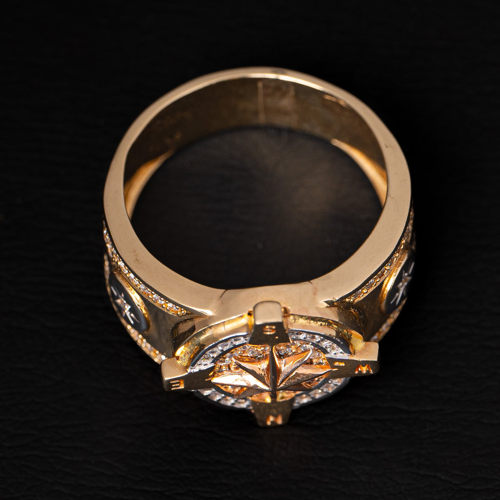Anillo Brújula Talla 9 3/4