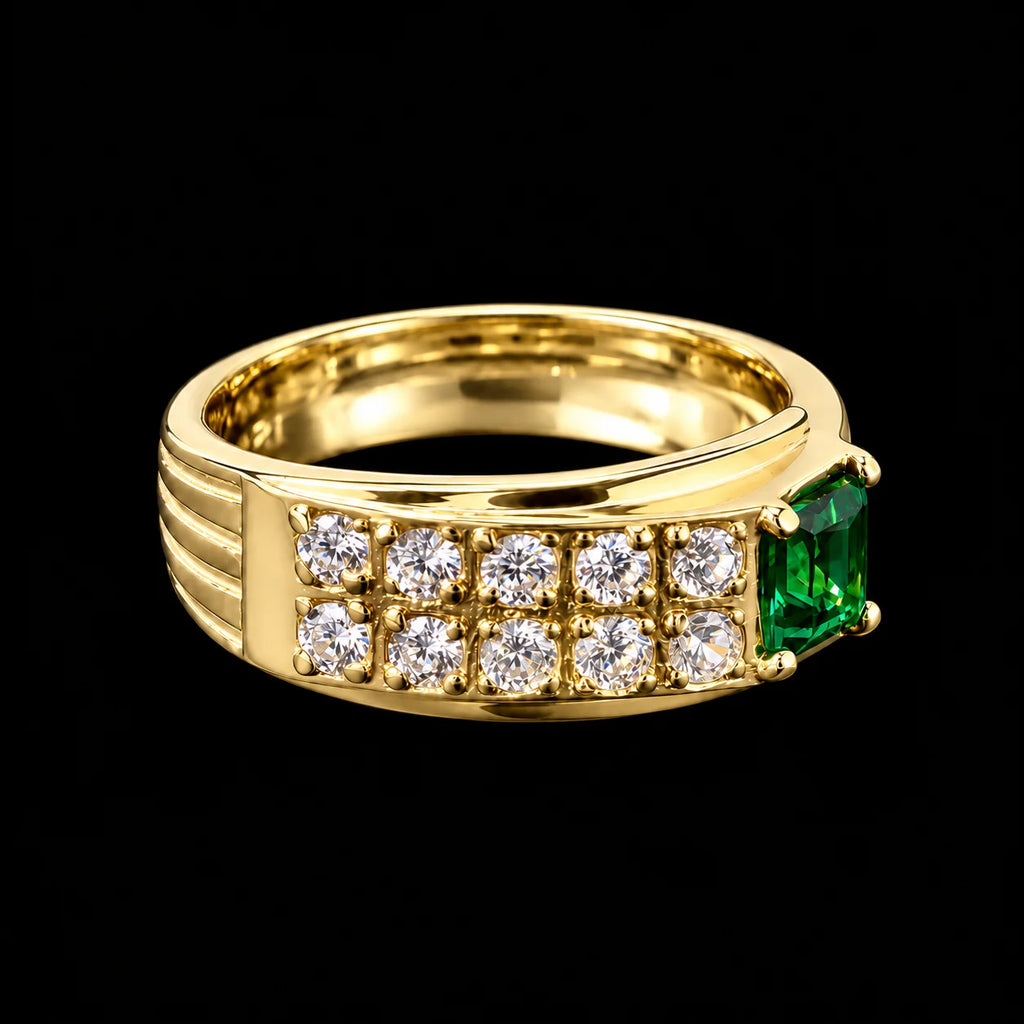 Anillo Verde Niño Talla 3 1/2