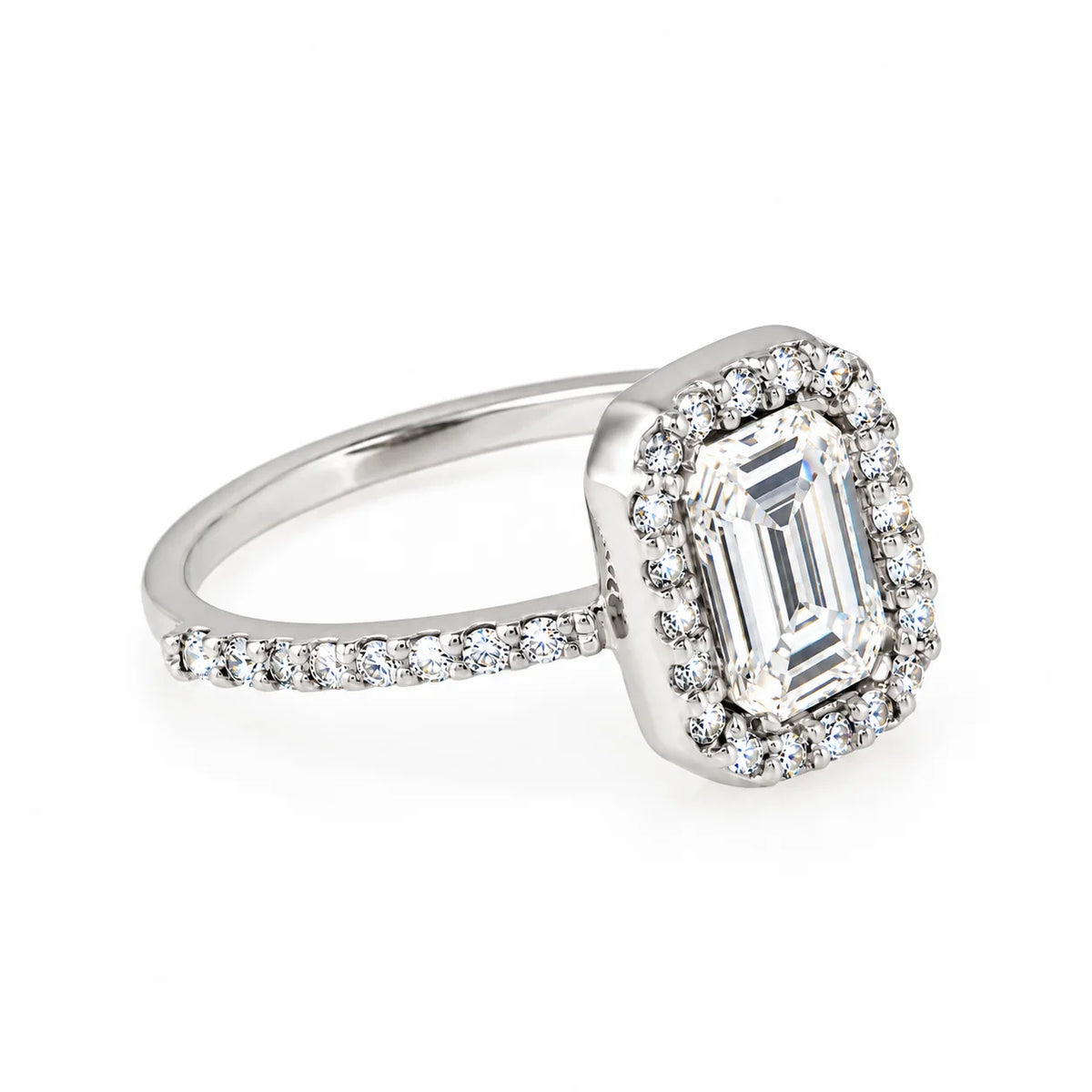 Anillo De Compromiso Diamantes Lab.