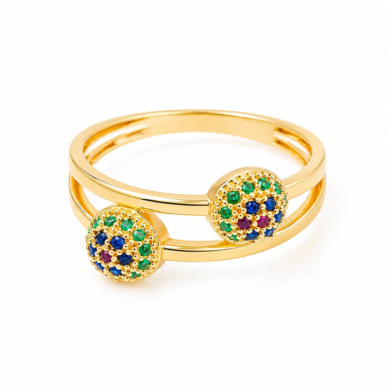 Anillo Bolas De Fuego Talla 7 1/4
