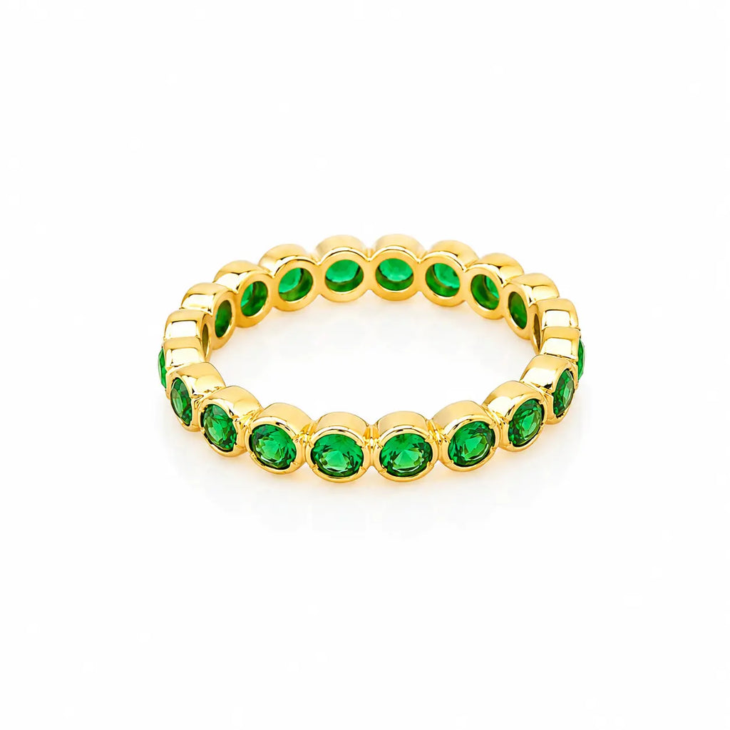 Anillo Churumbela Verde Talla 5
