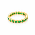 Anillo Churumbela Verde Talla 5