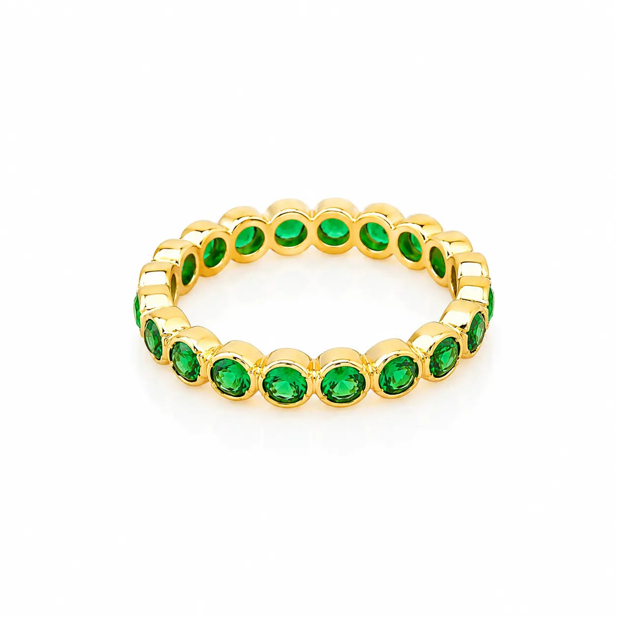 Anillo Churumbela Verde Talla 5