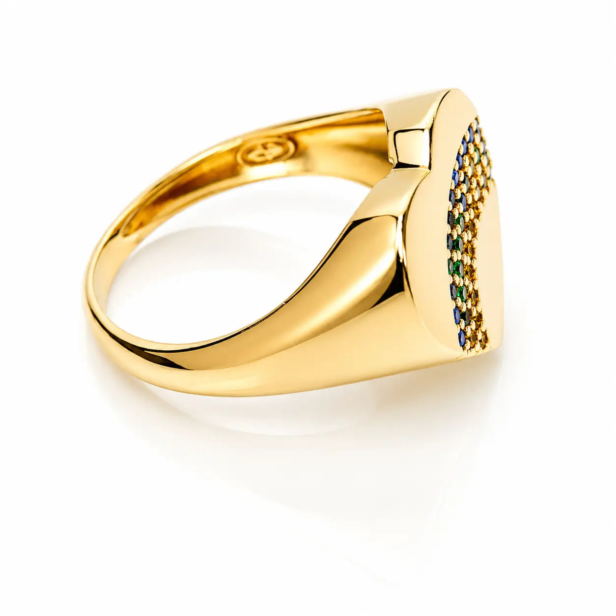 Anillo Corazon  Arcoíris Talla 5 1/4