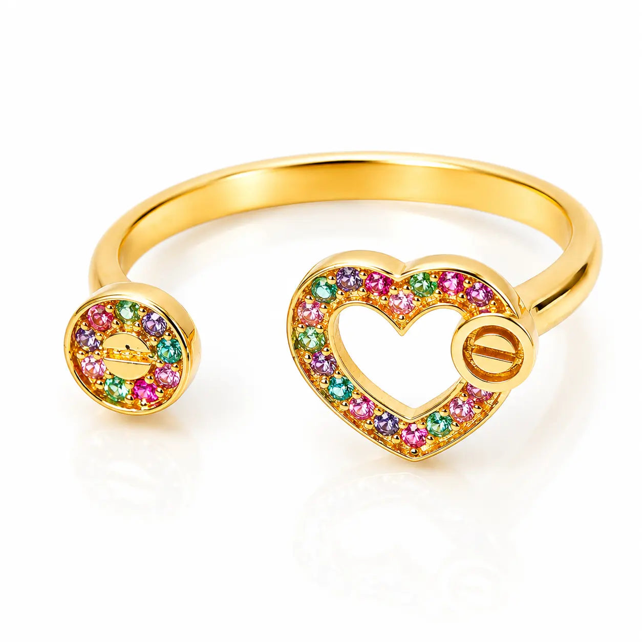 Anillo Corazon Clavo Talla 7 1/2