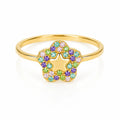 Anillo Estrella Pastel Talla 8