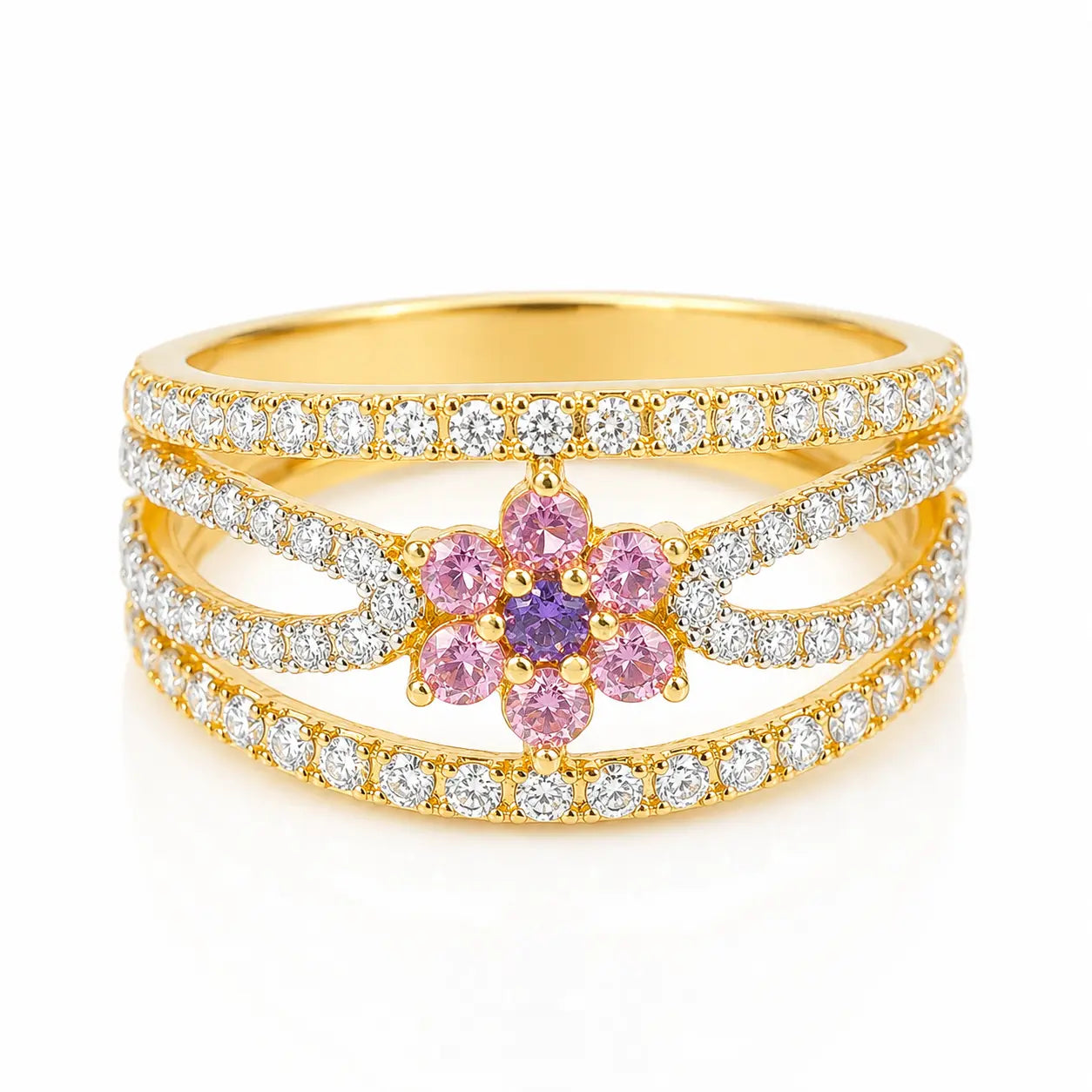 Anillo Flor Casting Talla 6 3/4