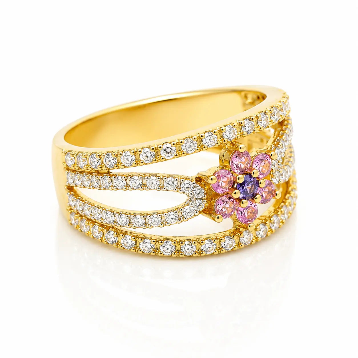 Anillo Flor Casting Talla 6 3/4