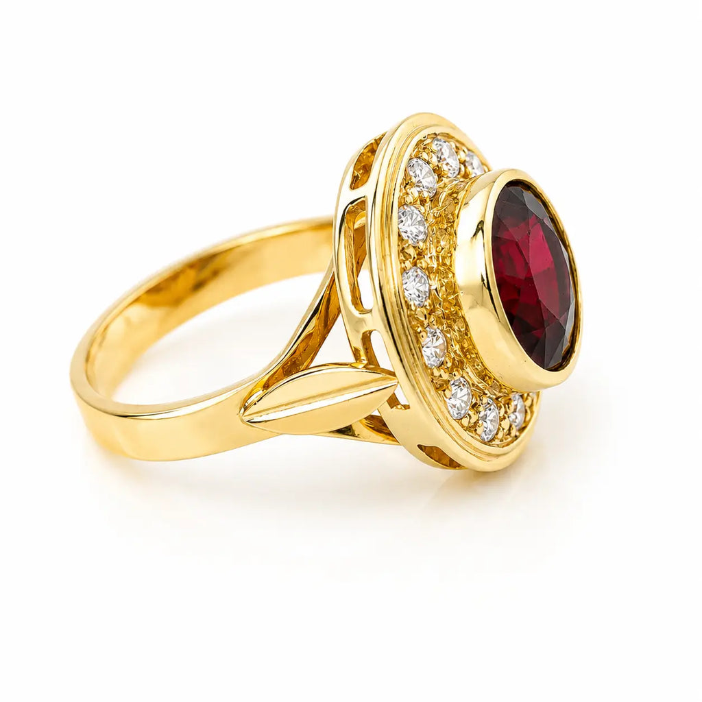 Anillo Granate Talla 6
