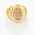 Anillo Oval Diamantado Talla 6 3/4