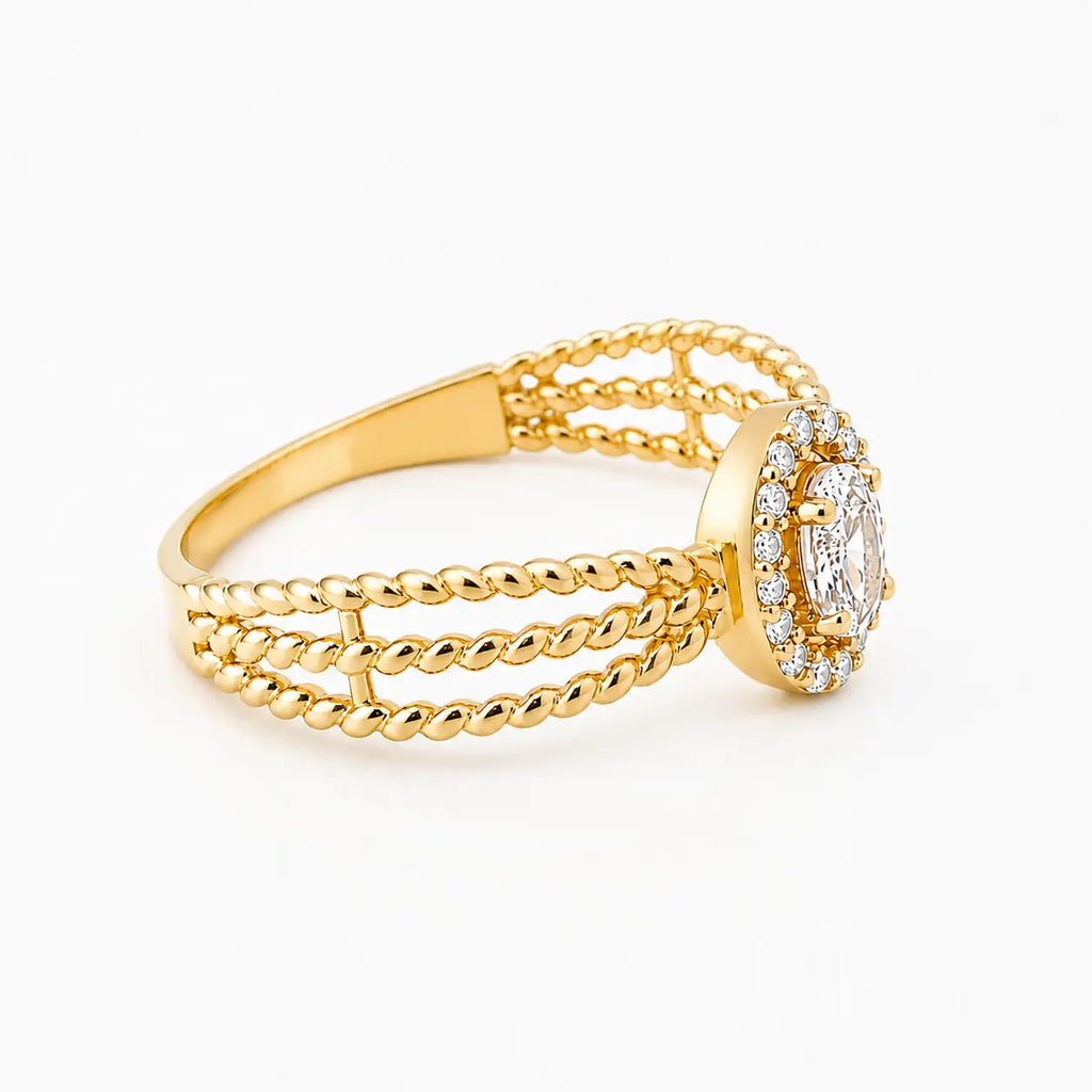 Anillo Oval Talla 7 1/4