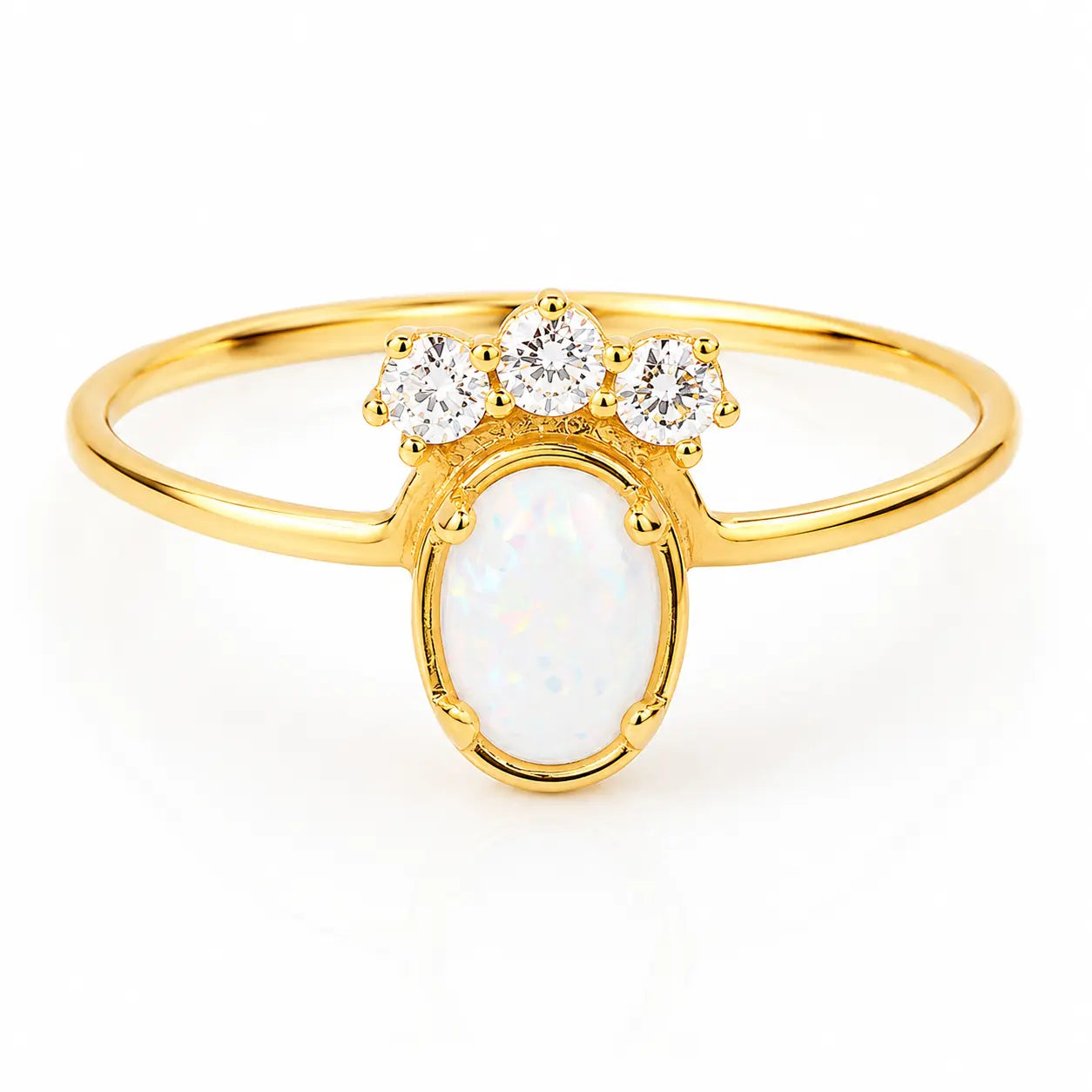 Anillo Reina Opalo Talla 8