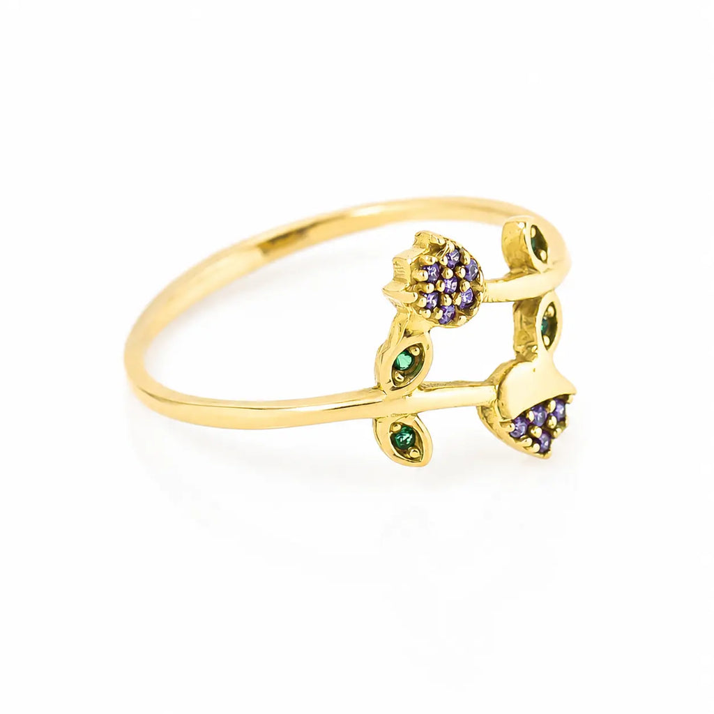 Anillo Rosas Talla 8