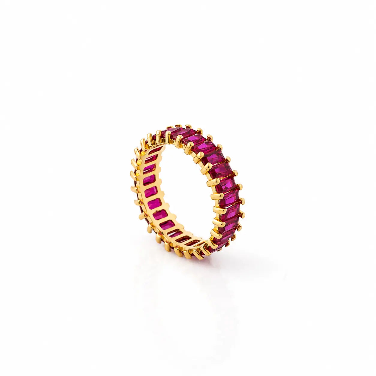 Anillo Rueda Fucsia Talla 6