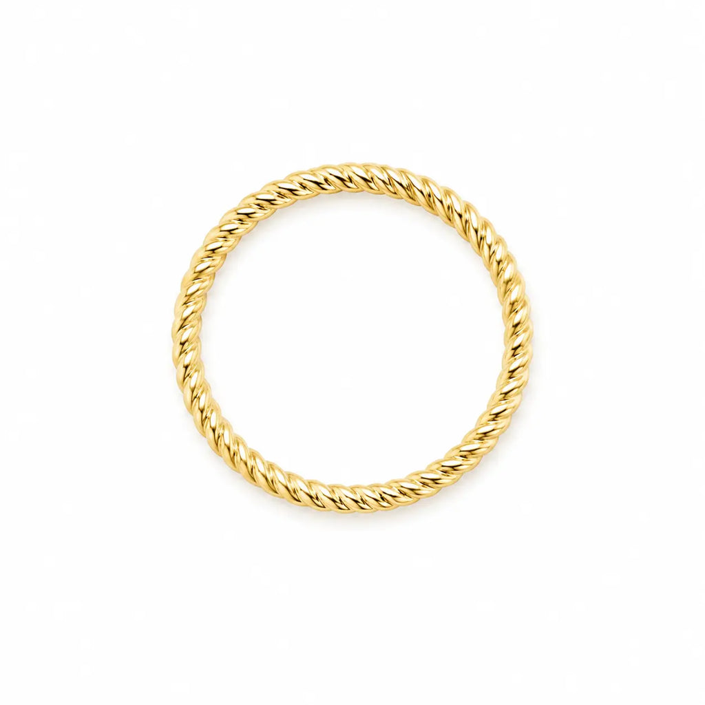 Anillo Sin Fin Trenzado 9 1/2