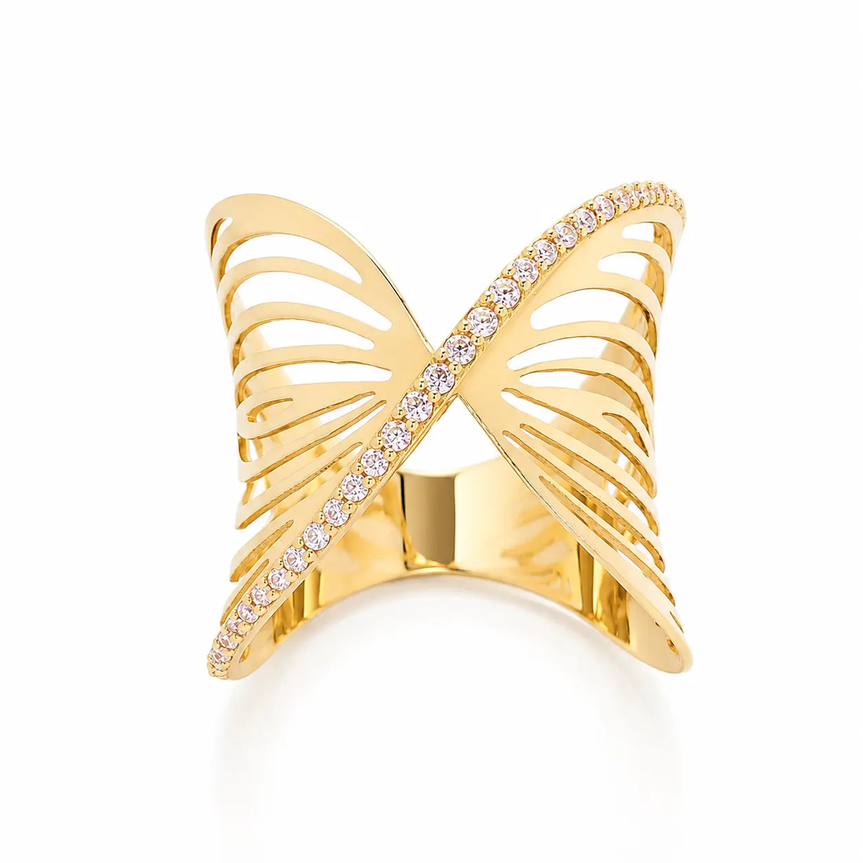 Anillo X Casting Rosa Talla 8 3/4