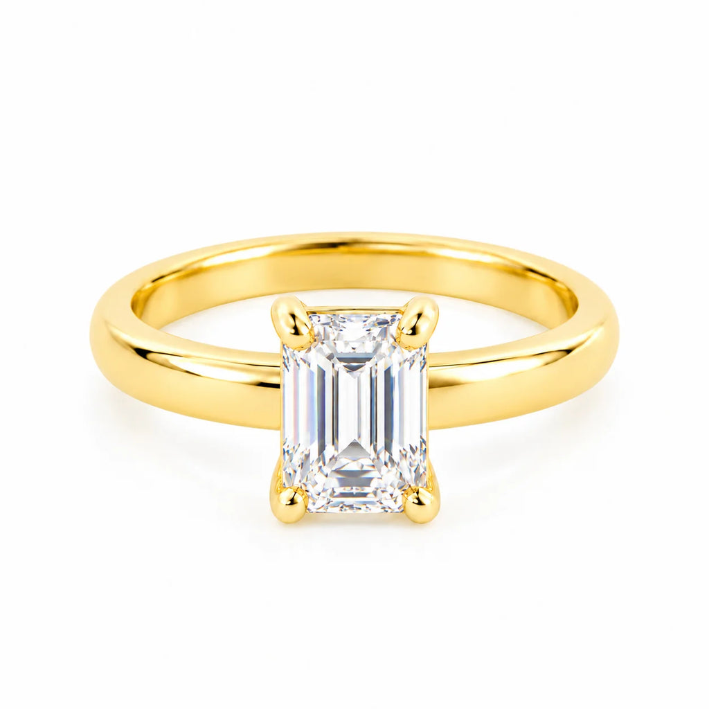 Anillo Diamante corte Esmeralda Lab 1.50ct