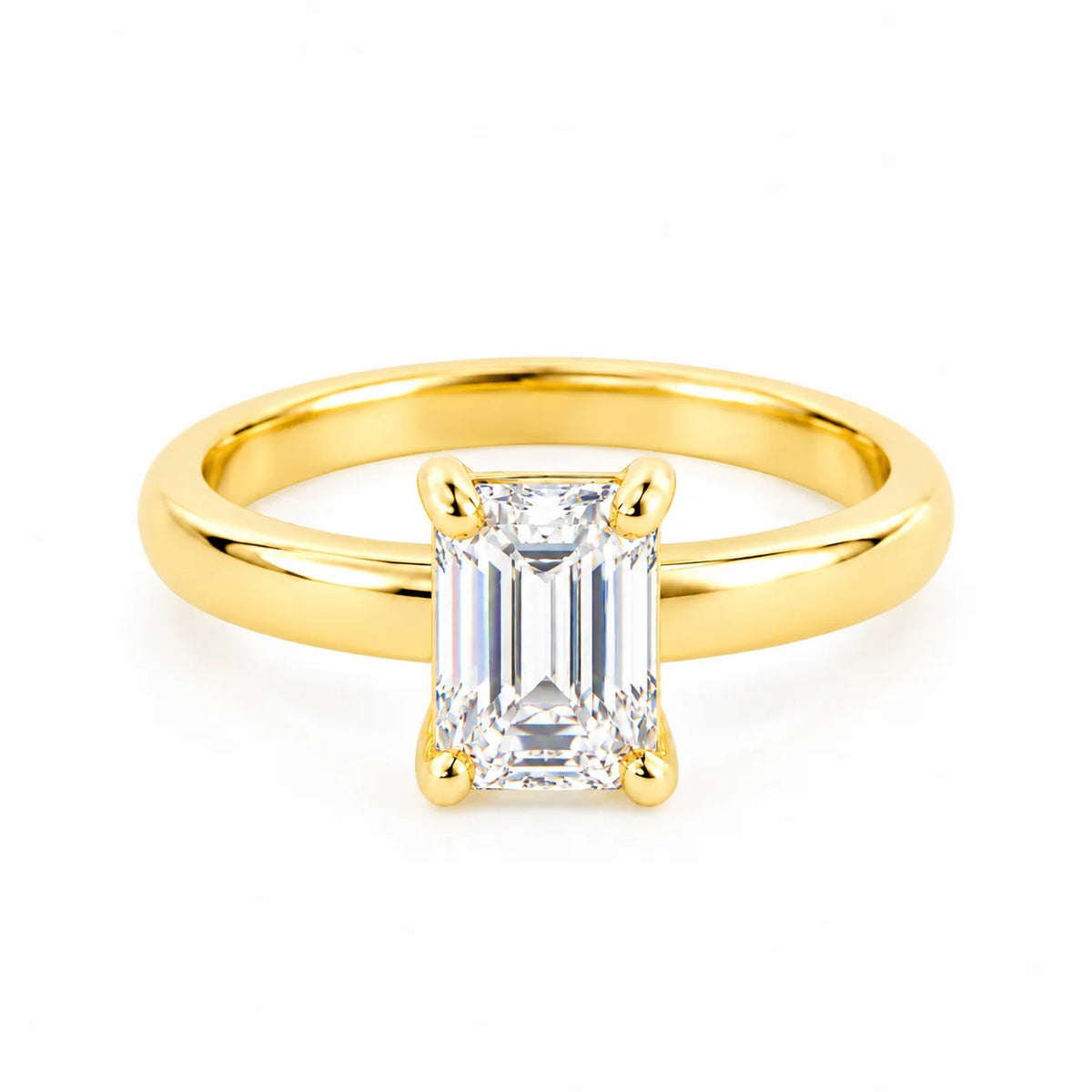 Anillo Diamante corte Esmeralda Lab 1.50ct