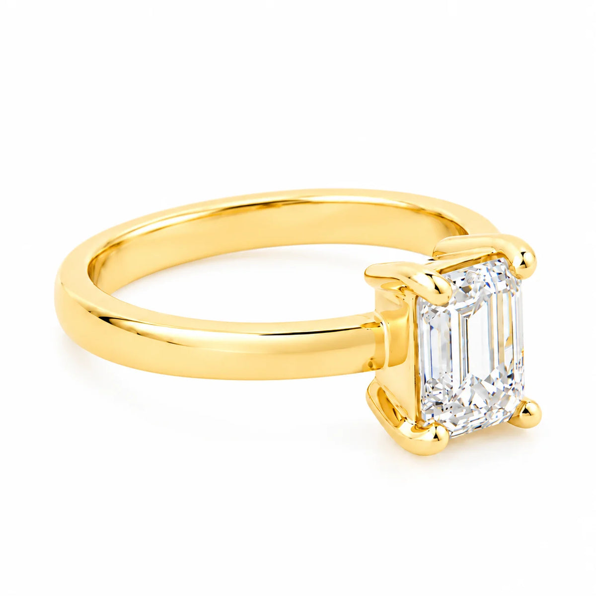 Anillo Diamante corte Esmeralda Lab 1.50ct