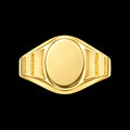 Anillo Placa Ovalado