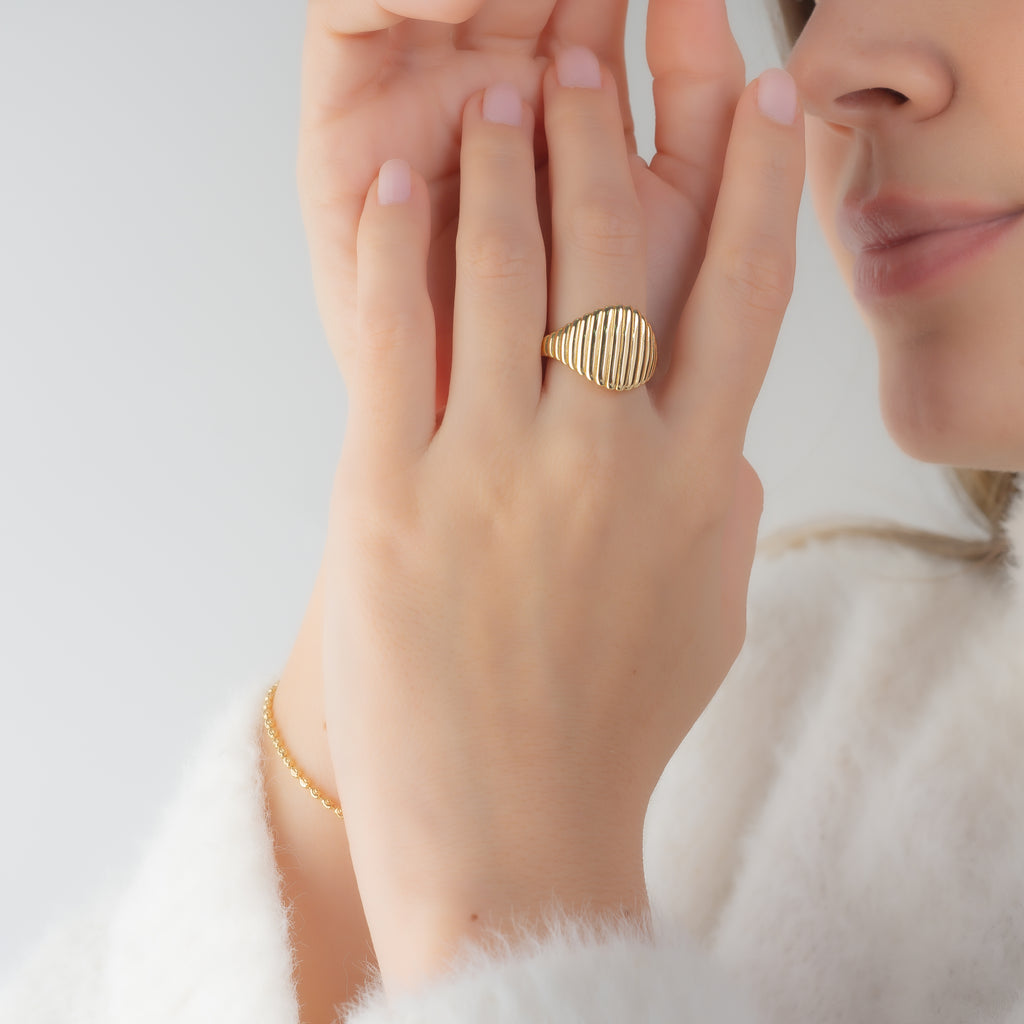 Anillo Chunky Liston Talla 7 1/2