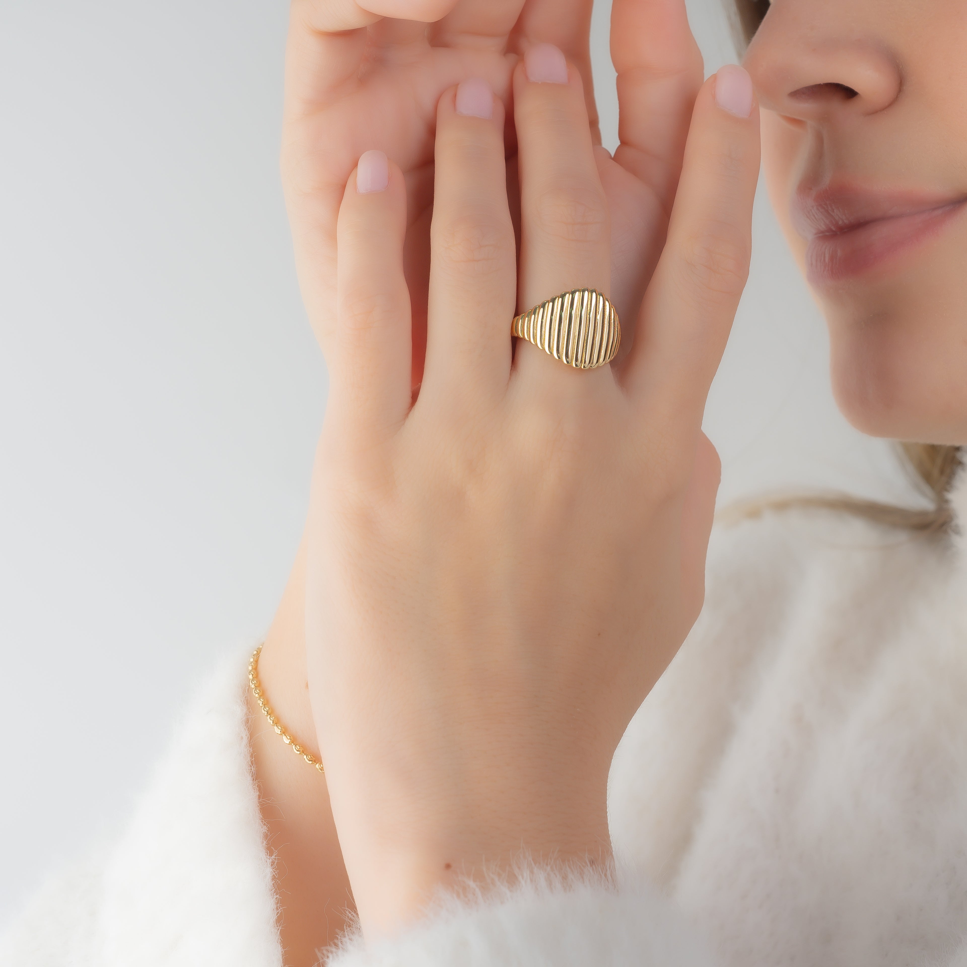 Anillo Chunky Liston Talla 7 1/2