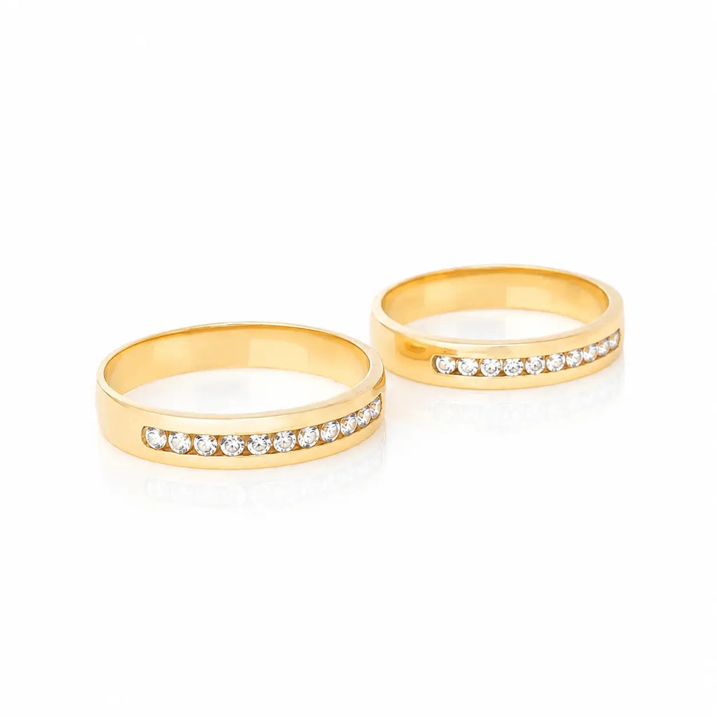 Anillos De Boda Lisos Circon