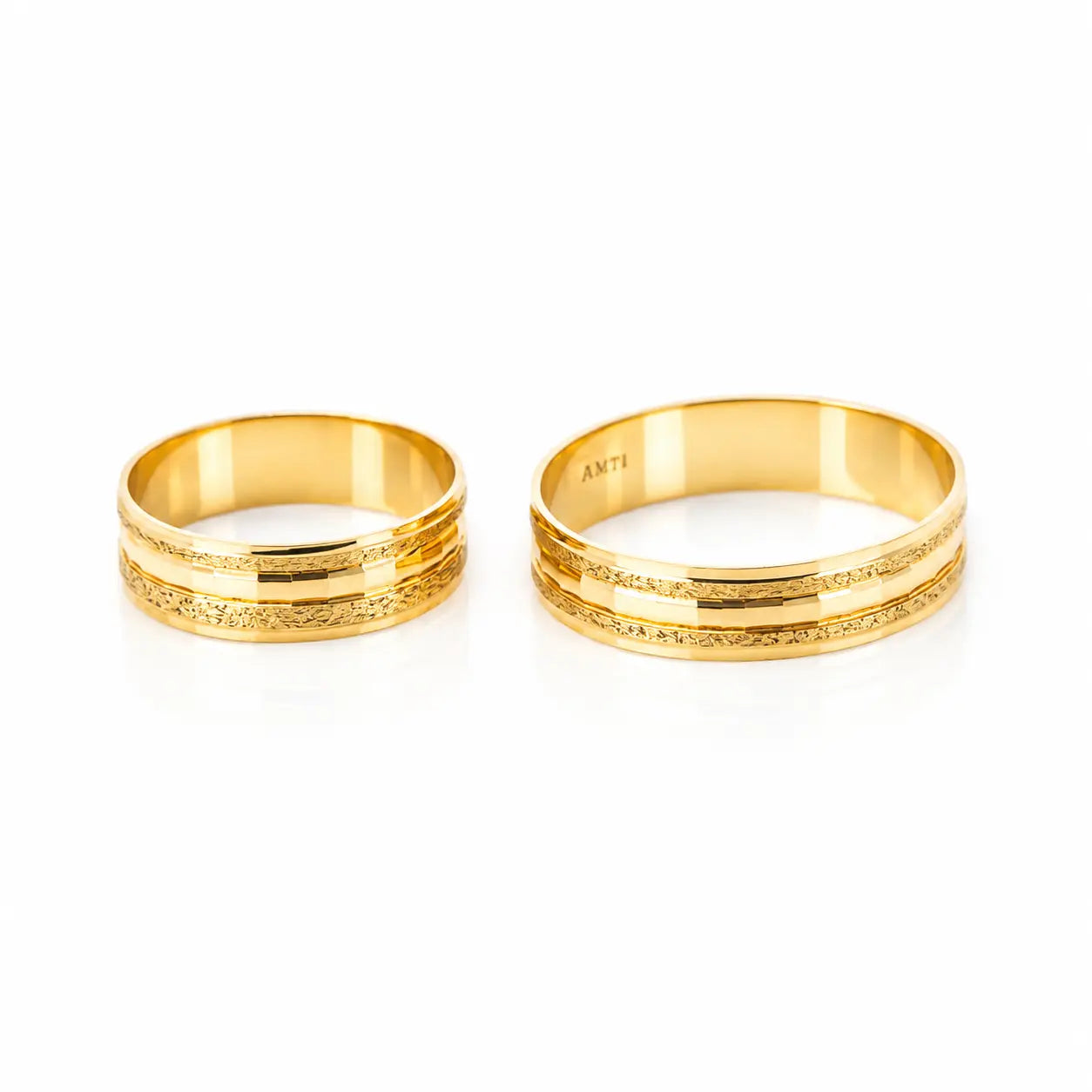 Anillos De Boda Mate Diamantado