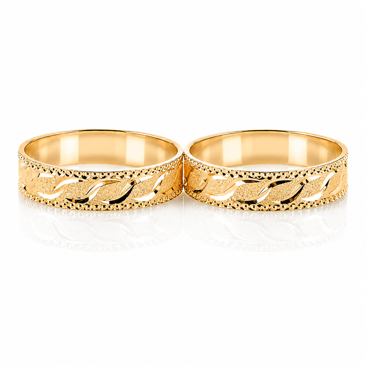 Anillos De Boda Mate Y Diamantados