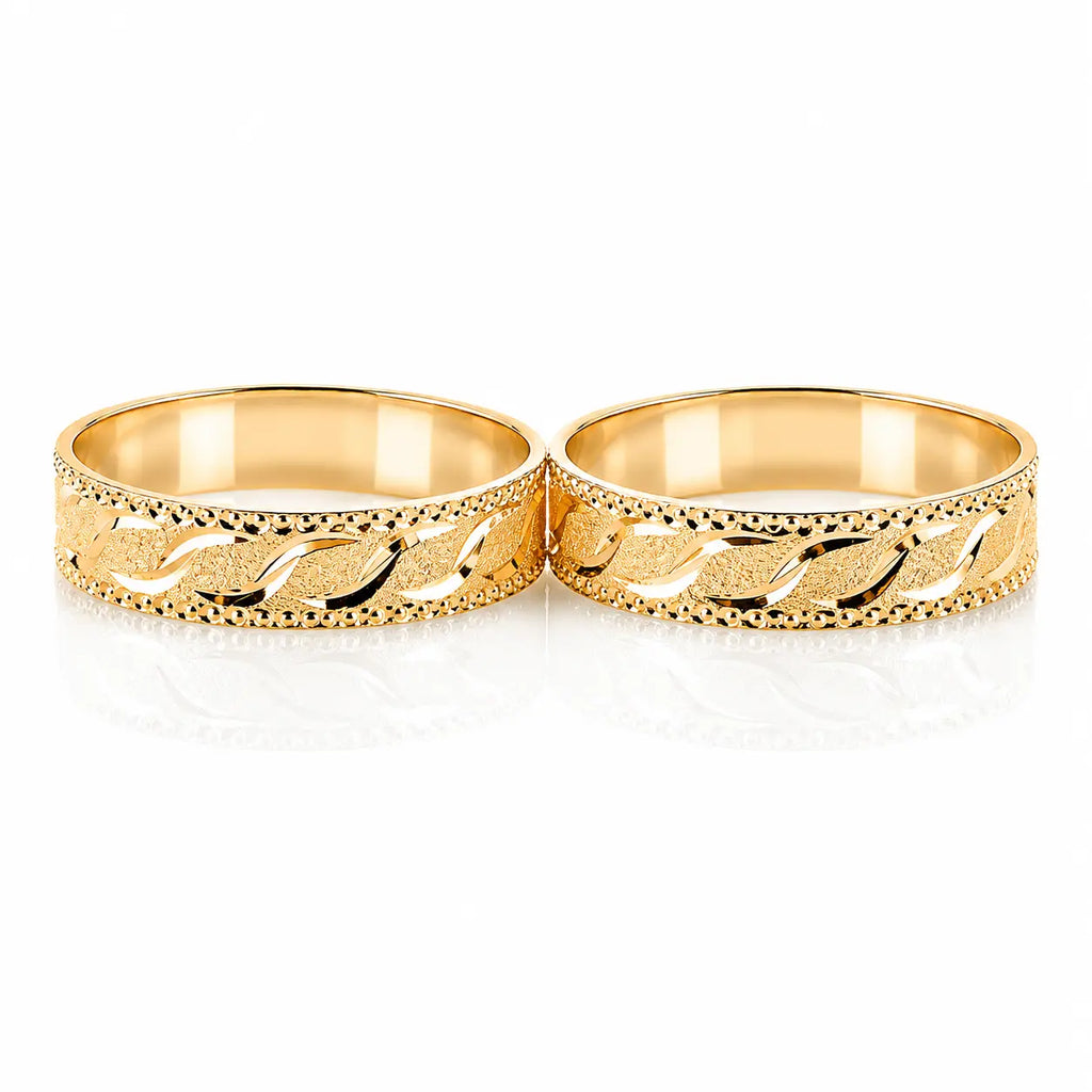 Anillos De Boda Mate Y Diamantados