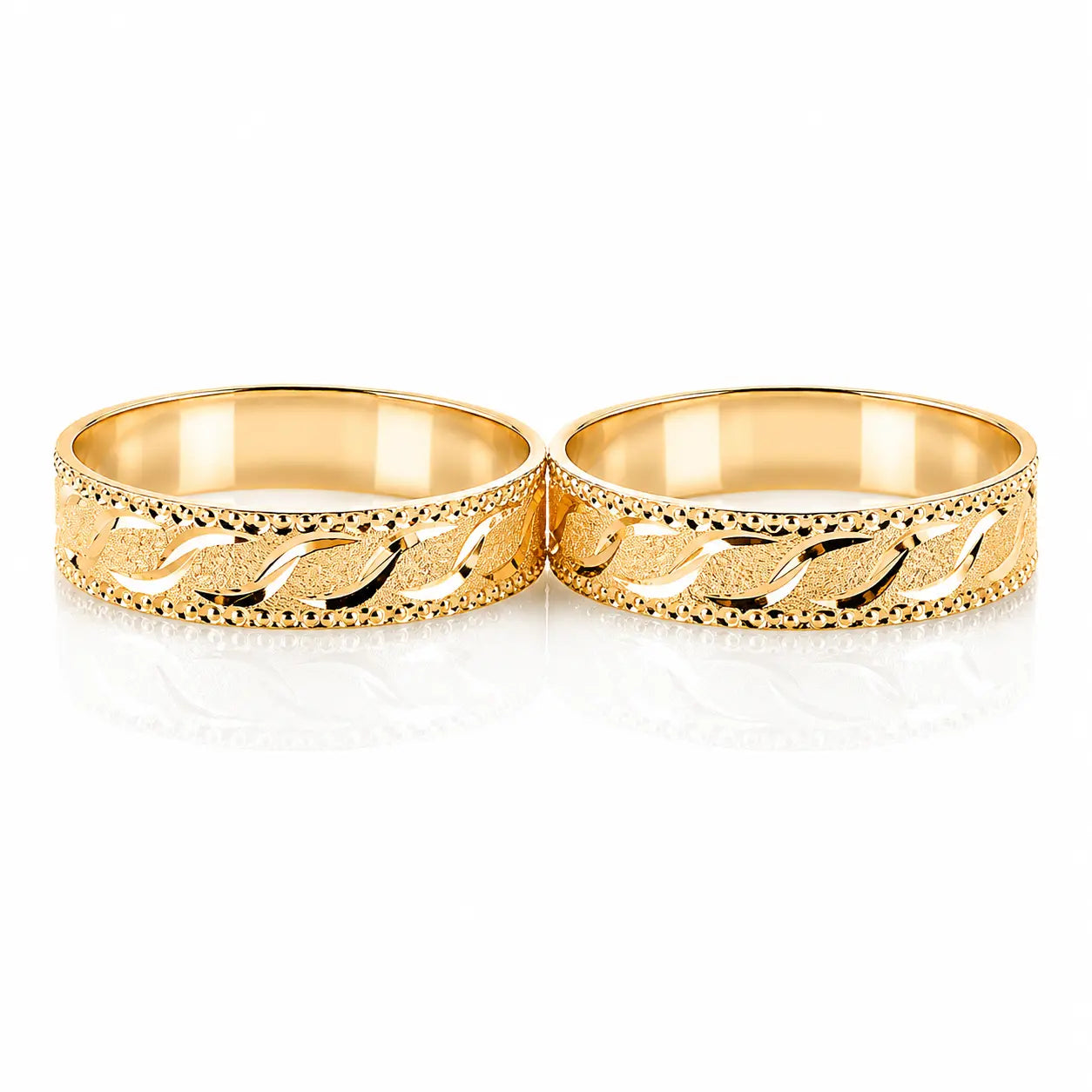 Anillos De Boda Mate Y Diamantados