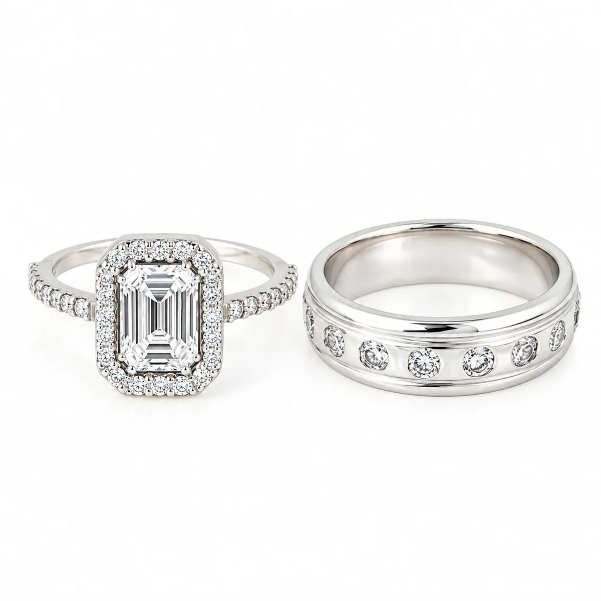Anillos De Compromiso & Boda Diamantes Lab.