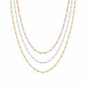 Cadena Paper Clip Tres Oros