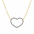 Cadena Silueta Corazon 40cm