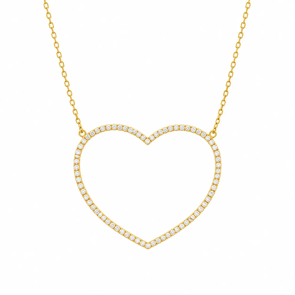 Cadena Silueta Corazon 45cm