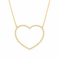 Cadena Silueta Corazon 45cm