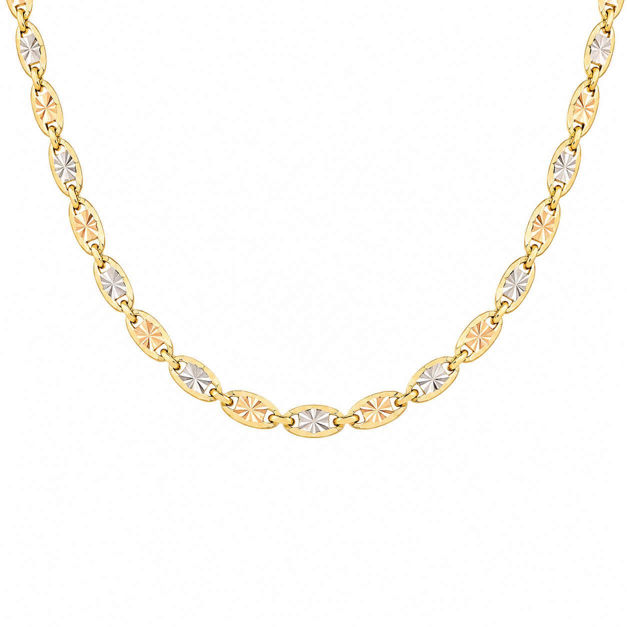Cadena T.Plano Diamantado 45cm