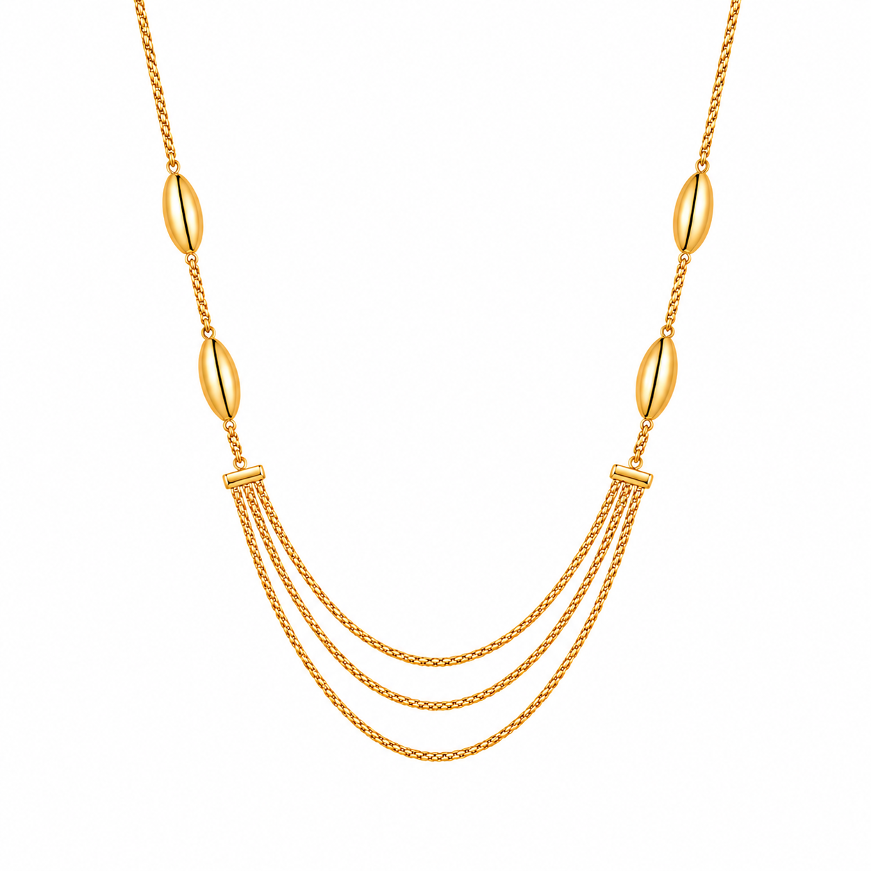 Cadena Tejido Cordon Oval 45cm