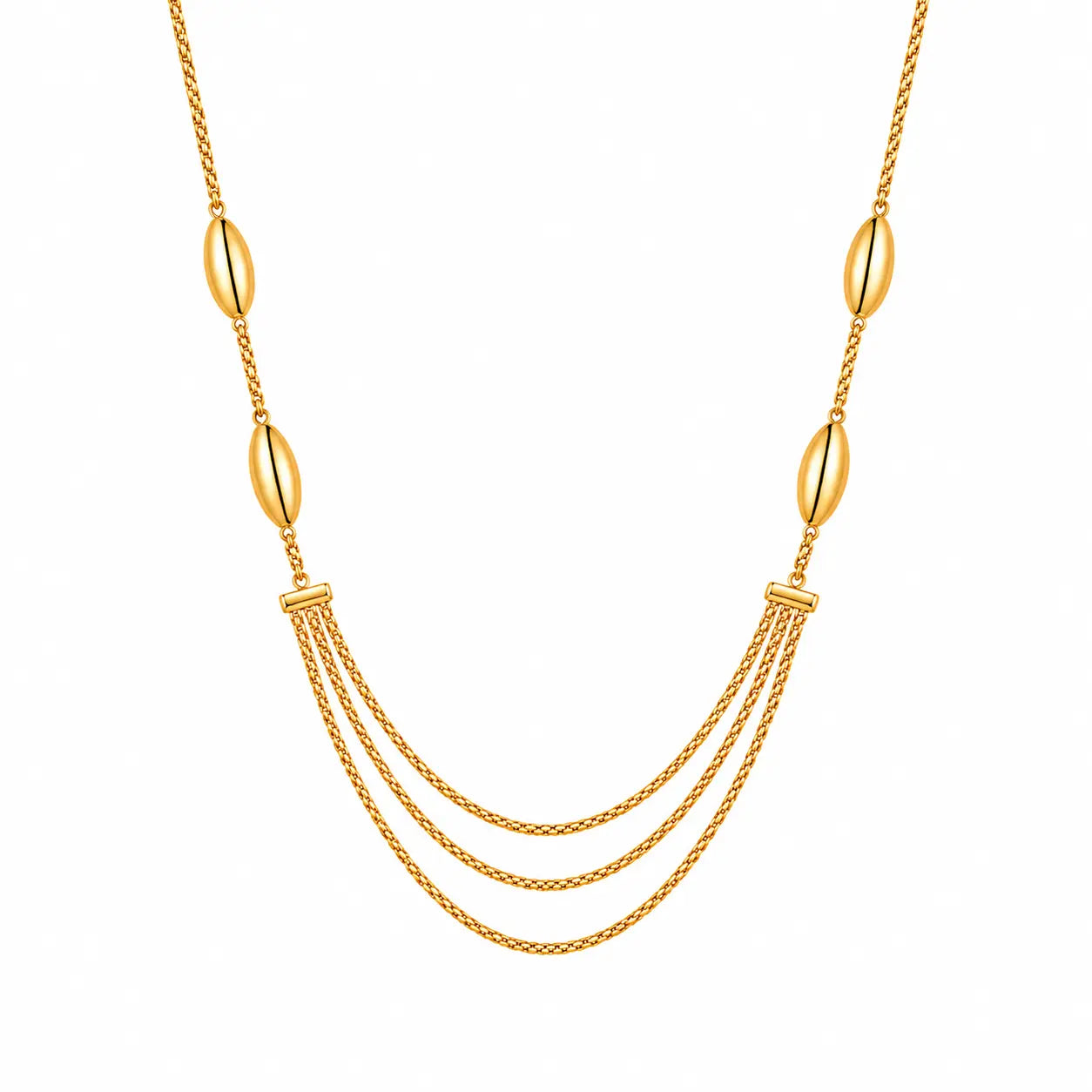 Cadena Tejido Cordon Oval 45cm