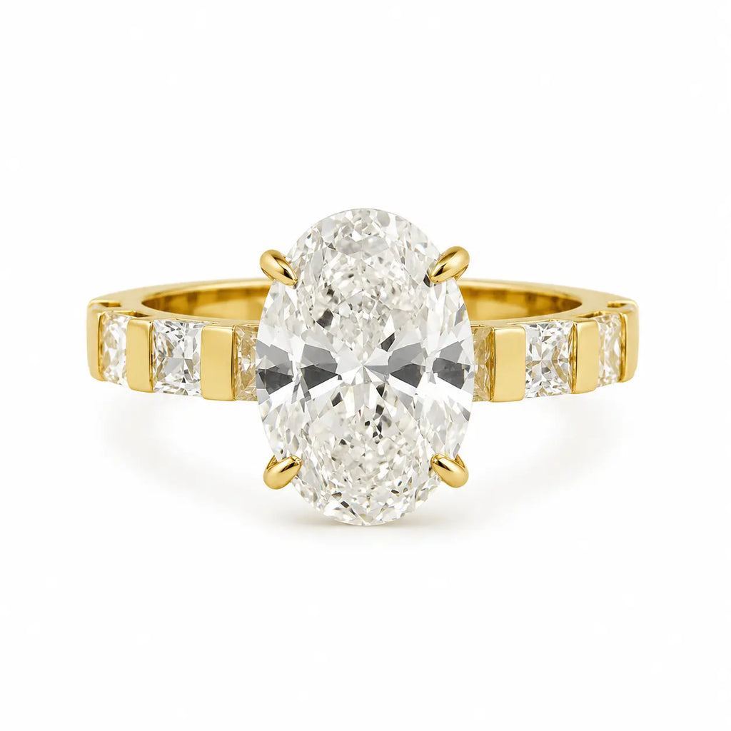 Anillo Oval Compromiso 5ct