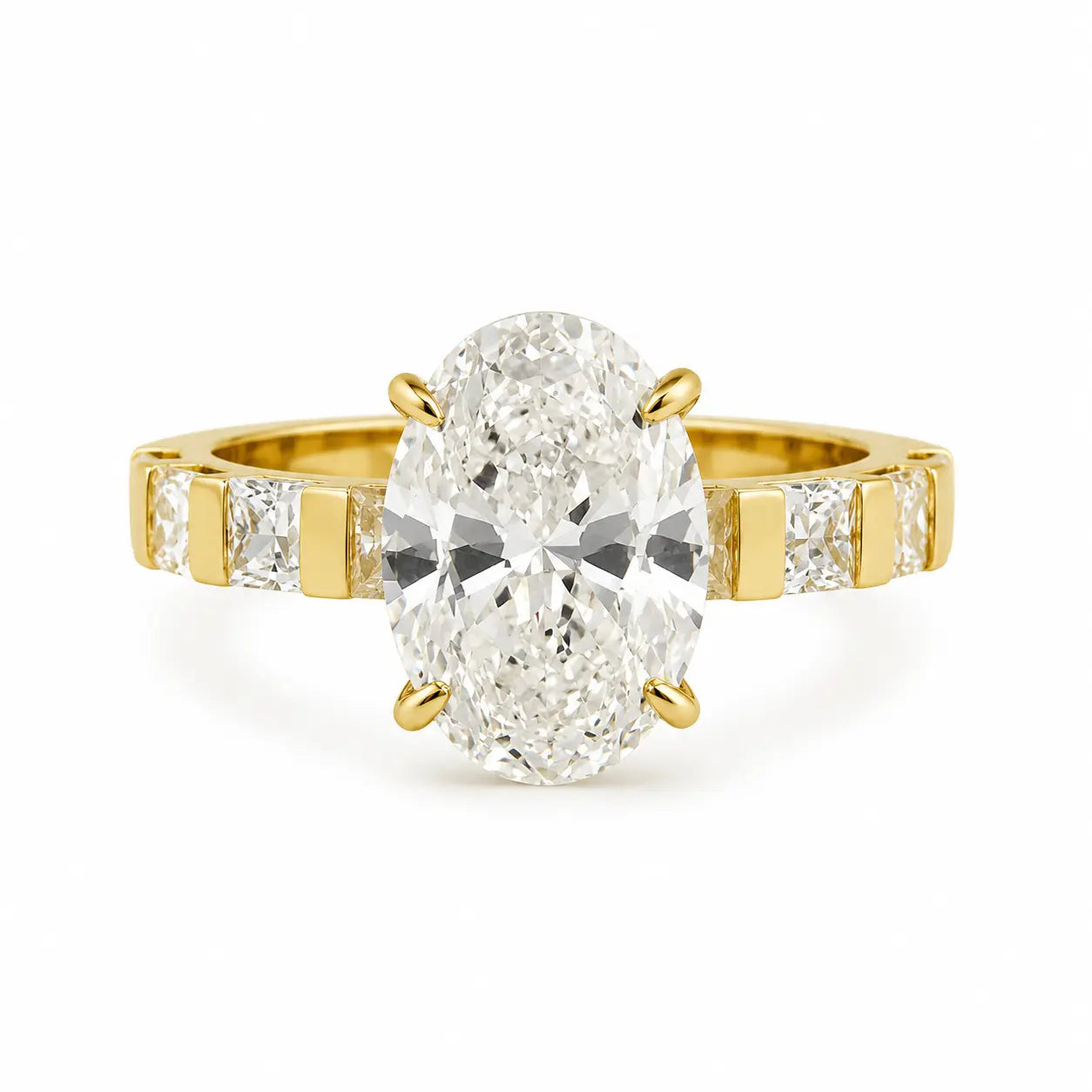 Anillo Oval Compromiso 5ct