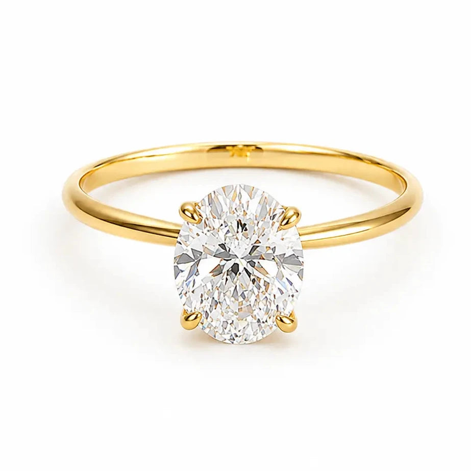Anillo Compromiso Oval