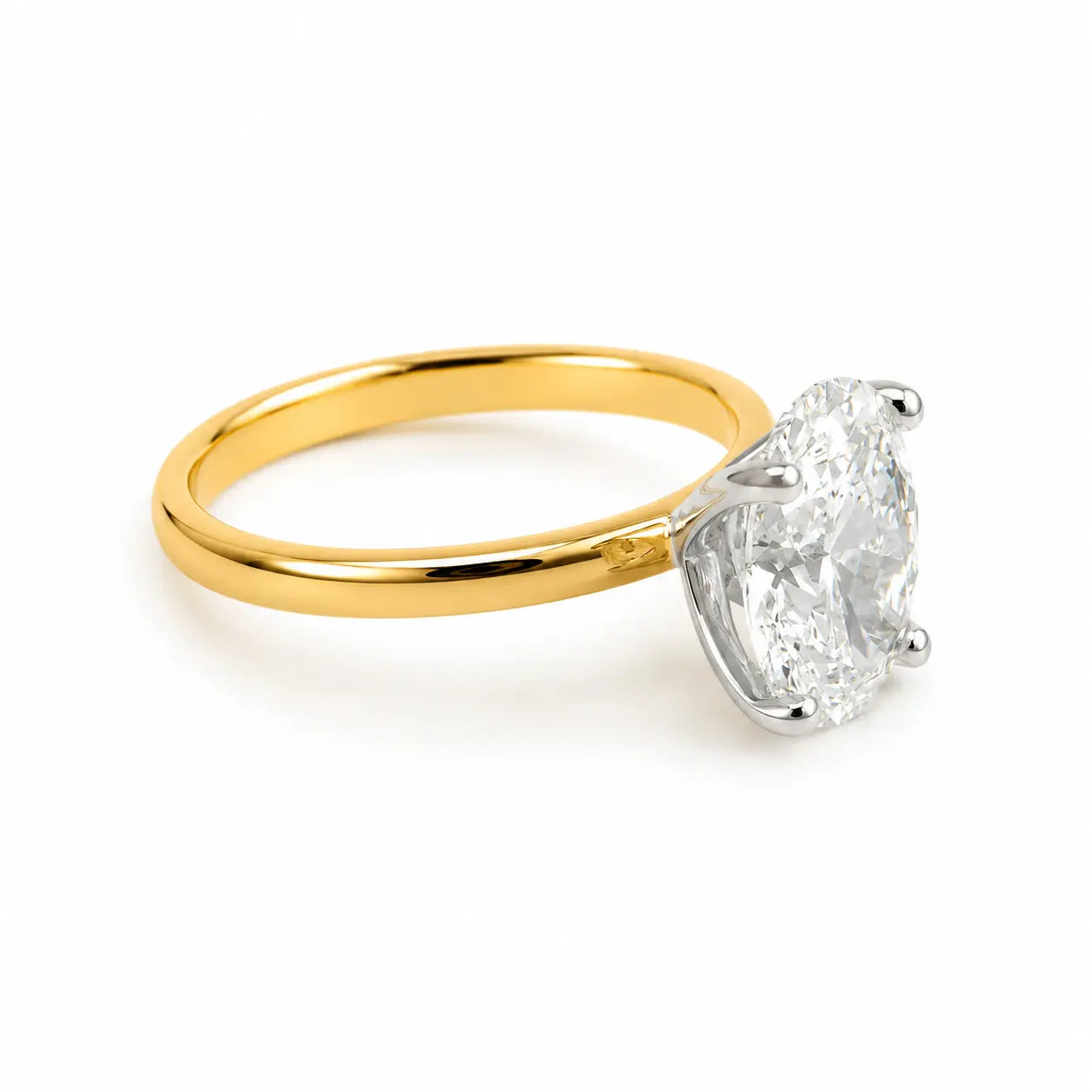 Anillo Oval Bicolor
