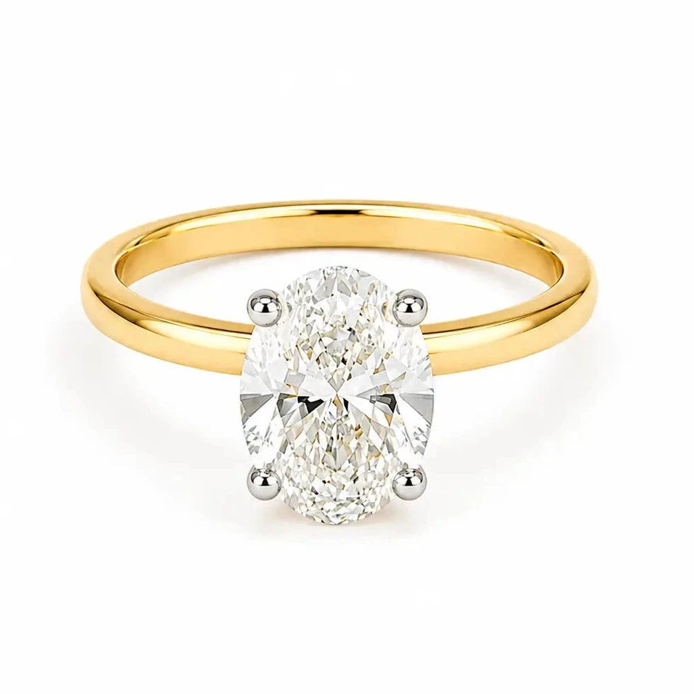 Anillo Oval Bicolor
